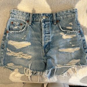 BNWOT Zara denim cutoff shorts
